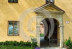 Nonnberg Abbey entrance in Salzburg photo