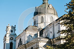Nonnberg abbey in Salzburg in Austria. One of the attractions of the city and a favorite place for visiting tourists photo