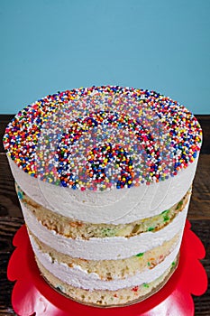 Nonpareils Top Small Cake