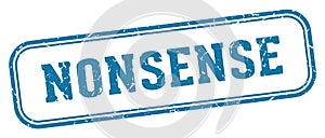 nonsense stamp. nonsense rectangular stamp on white background