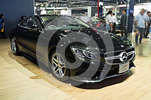 NONTHABURI - MARCH 23:NEW Mercedes Benz S500 Coupe AMG on display at The 37th Bangkok International Motor show on MARCH