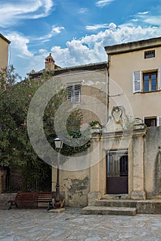 Nonza in Corsica, typical houses