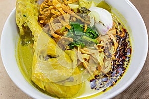 Noodle in Chicken Curry (Kao Soi Kai)
