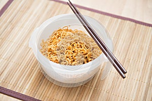 Noodle with chopsticks