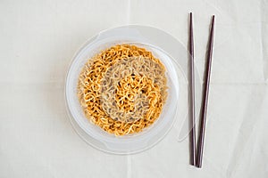 Noodle with chopsticks
