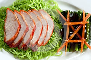 Noodle roasted duck chiness cuisine