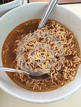 Noodle soup with chickhen