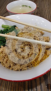 Noodles are one of the favorite foods of Indonesians photo