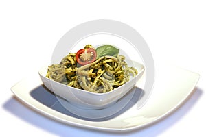 Noodles with pesto