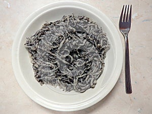 Noodles with poppy seeds