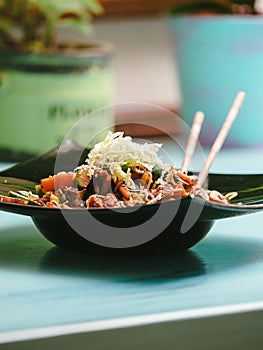 Noodles is an traditional Asian dishes from China