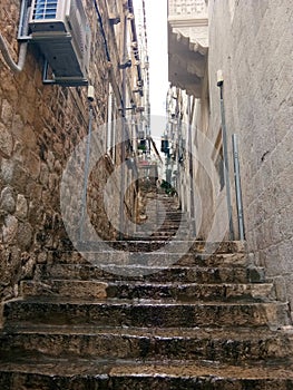 Nooks between buildings