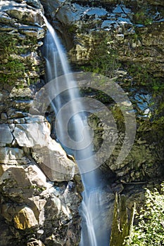 Nooksack falls in cascade range, Washington state