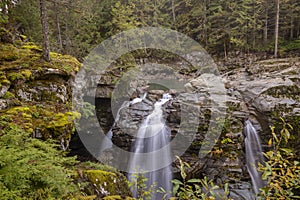 Nooksack Falls is a waterfall along the North Fork of the Nooksack River in Whatcom County, Washington.