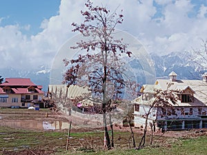 Noon time view at Shogran Hill Station