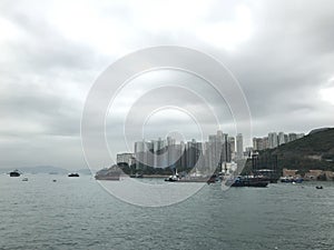 Noon view of ShekPaiWan, southern district, Hong Kong Island