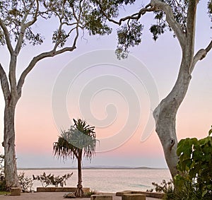 Noosa beach at sunrise