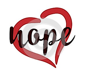 Nope Valentines day isolated sign, vector