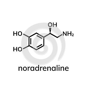 Noradrenaline chemical formula