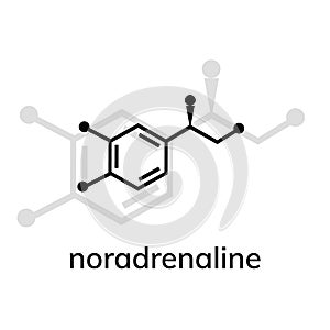 Noradrenaline vector icon with shadow