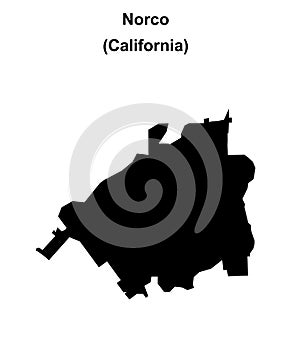 Norco outline map