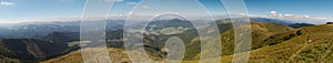 Nord panorama view from Velka Chochula in Nizke Tatry mountains