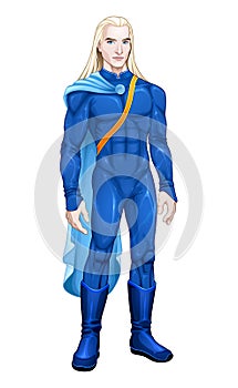 Nordic alien with blue suit