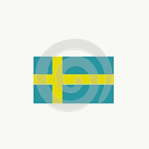 Nordic countries flag Sweden icon