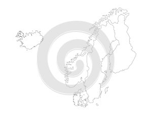 Nordic countries maps - The Nordic countries or the Nordics