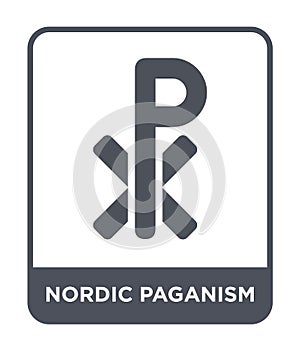 nordic paganism icon in trendy design style. nordic paganism icon isolated on white background. nordic paganism vector icon simple