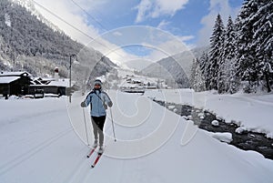 Nordic Skiing, Klosterle am Arlberg, Vorarlberg, Austria