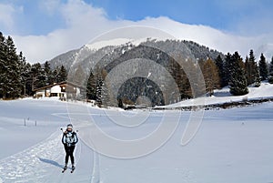 Nordic Skiing, Nauders, Tirol, Austria