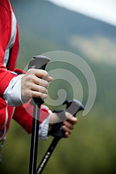 Nordic Walking in mountains