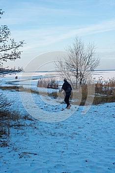 Nordic walking in the park