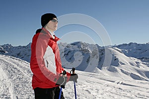 Nordic walking in winter 8
