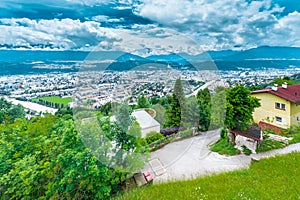 Nordkette mountain and ski area in Innsbruck, Austria