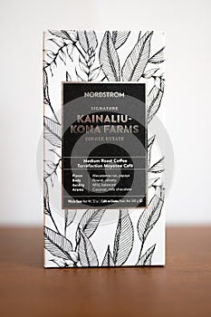 Nordstrom signature coffee from Kainaliu-Kona Farms in Hawaii