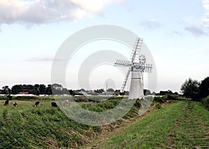Norfolk broads windmill uk