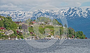 Norheimsund town, Norway. photo