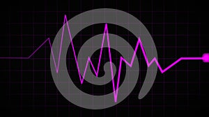 Normal heartbeat line on electrocardiogram (Sinus rhythm). ECG. EKG. indication of life. healthcare symbol in medicine