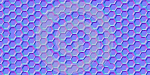 Normal map seamless pattern of uneven honeycomb simple seamless pattern