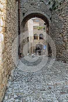 The Norman castle in Caccamo with one of the staircases photo
