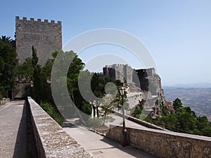 Norman castle, Erice, Sicily, Italy