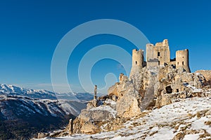 Norman castle Rocca Calascio in the Gran Sasso and Monti della Laga photo