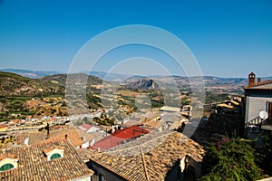 The norman castle in Saint Severina, Calabria, Italy. Castello normanno in Santa Severina