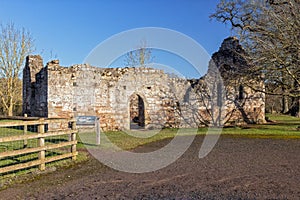 Norman Chapel, Brockhampton Manor, Herefordshire, England.