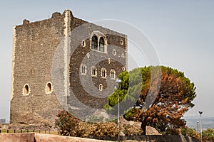 Norman medieval castle in the town of Paterno