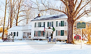 Norman Rockwell Winter retreat house and studio