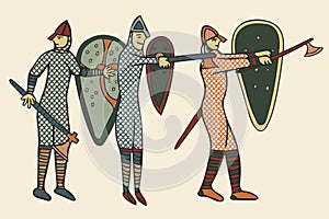 Norman Soldiers medieval style (Computer) artwork