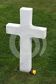 Normandy American Cemetery at Omaha Beach, France.